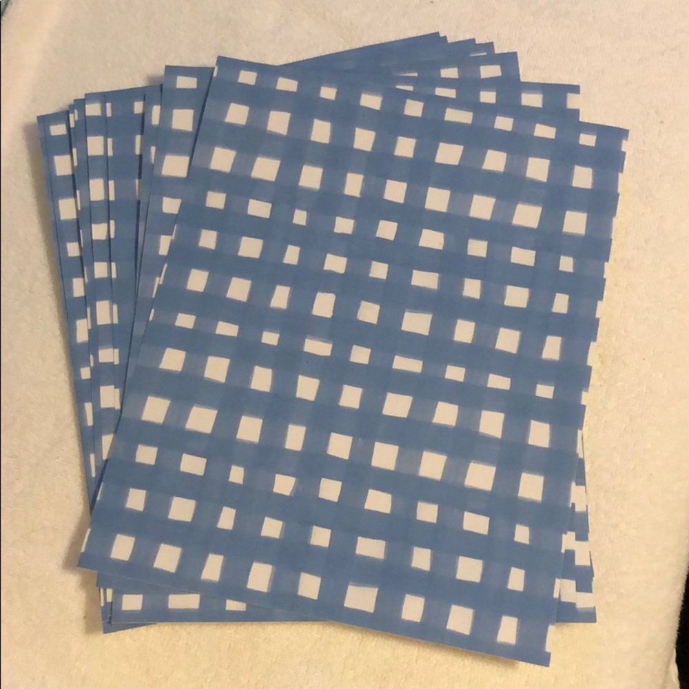 Removable Wallpaper in Blue Plaid